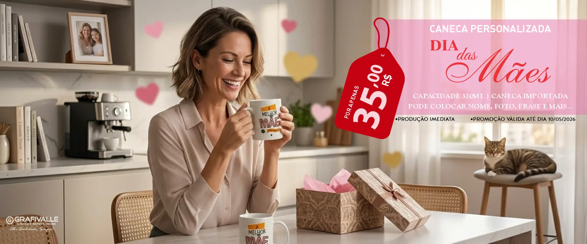 Caneca Dias das Mães 2026